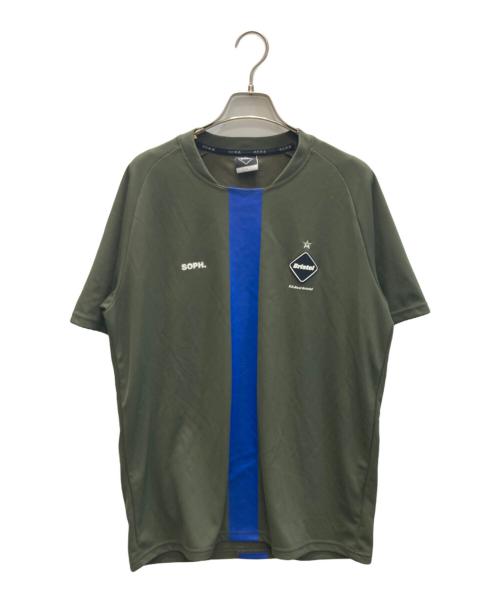 F.C.R.B.（エフシーレアルブリストル）F.C.R.B. (エフシーレアルブリストル) TRAINING S/S TOP & SHORTS グリーン サイズ:Lの古着・服飾アイテム