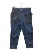 H.A.K.U MOUNTAIN SUPPLY×NANGAハク マウンテン サプライ×ナンガ）の古着「チルアウト テーパード パンツ」｜インディゴ