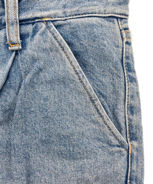 UNGRID（アングリッド）UNGRID (アングリッド) ウエストタックカーブデニム インディゴ サイズ:24の古着・服飾アイテム