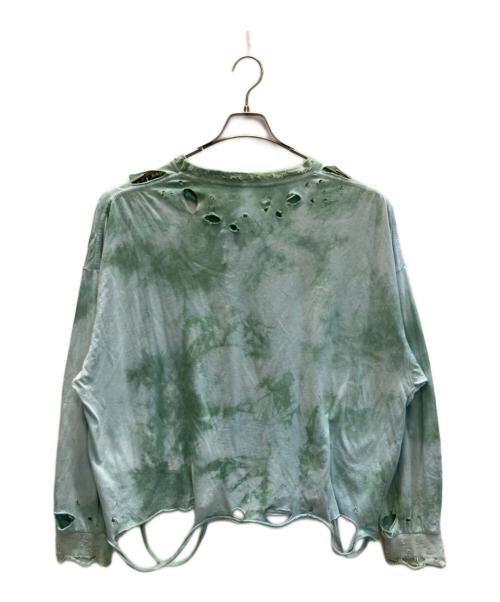 TEPPEI FURUYAMA（テッペイフルヤマ）TEPPEI FURUYAMA (テッペイフルヤマ) ダメージカットソー グリーン サイズ:表記なしの古着・服飾アイテム