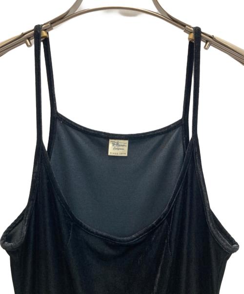 Ron Herman（ロンハーマン）Ron Herman (ロンハーマン) ベロアキャミワンピース ブラック サイズ:Ｓの古着・服飾アイテム