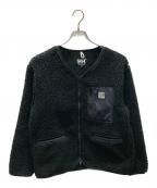 HELLY HANSENヘリーハンセン）の古着「ファイバーパイル サーモ カーディガン」｜ブラック