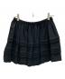 MIU MIU（ミュウミュウ）の古着「ギャザーフレアミニスカート」｜ブラック