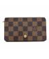 LOUIS VUITTON（ルイ ヴィトン）の古着「ダミエ ポルト モネ ビエ トレゾール」｜ブラウン