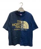 THE NORTHFACE PURPLELABEL×BEAMS BOYザ・ノースフェイス パープルレーベル×ビームスボーイ）の古着「アシンメトリー ドッキング ロゴTシャツ」｜ネイビー