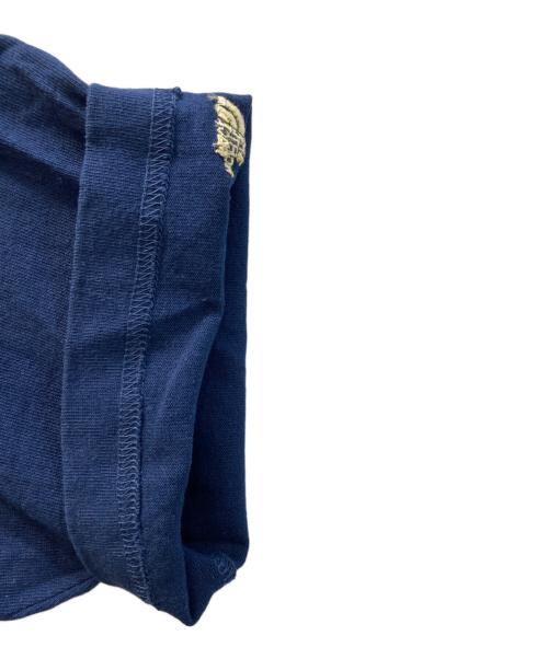 THE NORTHFACE PURPLELABEL（ザ・ノースフェイス パープルレーベル）THE NORTHFACE PURPLELABEL (ザ・ノースフェイス パープルレーベル) BEAMS BOY (ビームスボーイ) アシンメトリー ドッキング ロゴTシャツ ネイビー サイズ:Sの古着・服飾アイテム
