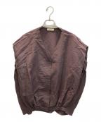 journal standard L'essageジャーナルスタンダード レサージュ）の古着「VIS/LINEN ドルマンブラウス」｜ブラウン