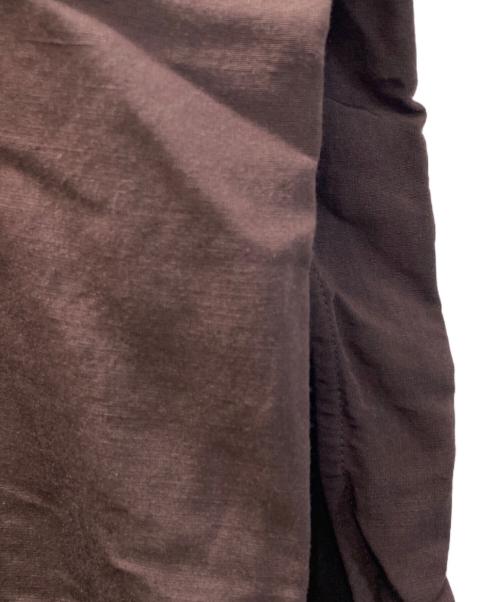 journal standard L'essage（ジャーナルスタンダード レサージュ）journal standard L'essage (ジャーナルスタンダード レサージュ) VIS/LINEN ドルマンブラウス ブラウン サイズ:表記なしの古着・服飾アイテム