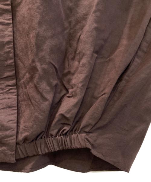 journal standard L'essage（ジャーナルスタンダード レサージュ）journal standard L'essage (ジャーナルスタンダード レサージュ) VIS/LINEN ドルマンブラウス ブラウン サイズ:表記なしの古着・服飾アイテム