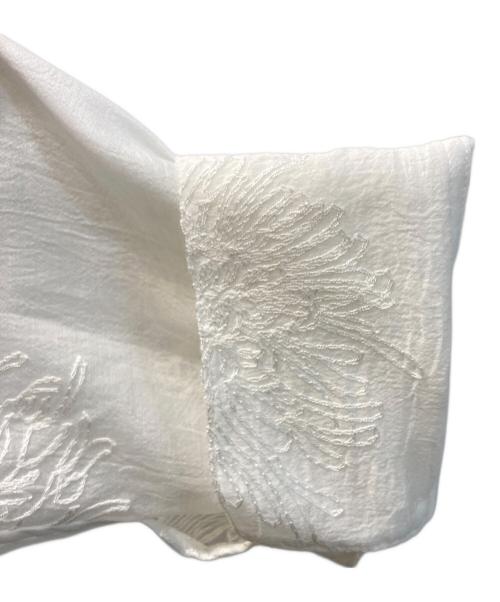 JOURNAL STANDARD（ジャーナルスタンダード）JOURNAL STANDARD (ジャーナルスタンダード) シアーレースビッグシャツ ホワイト サイズ:表記なしの古着・服飾アイテム