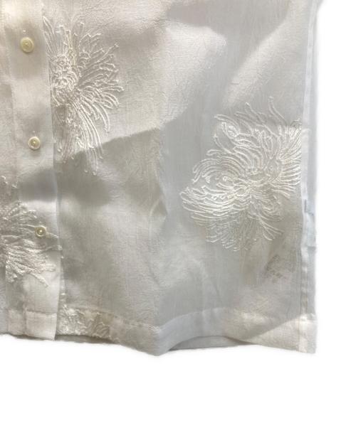 JOURNAL STANDARD（ジャーナルスタンダード）JOURNAL STANDARD (ジャーナルスタンダード) シアーレースビッグシャツ ホワイト サイズ:表記なしの古着・服飾アイテム