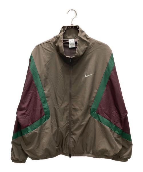 NIKE（ナイキ）NIKE (ナイキ) ドライフィット アイコン ウーブン バスケットボールジャケット グリーン×ブラウン サイズ:3XLの古着・服飾アイテム