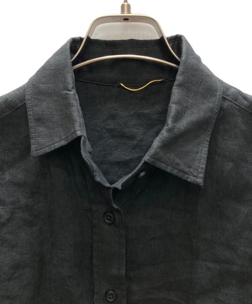 DEUXIEME CLASSE（ドゥーズィエム クラス）DEUXIEME CLASSE (ドゥーズィエム クラス) Linen（リネン） シャツ ブラック サイズ:表記無しの古着・服飾アイテム