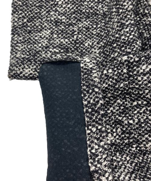 uncrave WHITE（アンクレイヴ ホワイト）uncrave WHITE (アンクレイヴ ホワイト) 金子綾× (カネコアヤ) クロップドツイードパンツ ブラック×ホワイト サイズ:freeの古着・服飾アイテム