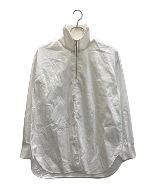 MANOF（マノフ）MANOF (マノフ) H/N ZIP SHIRT ホワイト サイズ:Sの古着・服飾アイテム