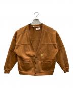 DISCUS ATHLETIC×map.×OVERLAP CLOTHINGディスカスアスレティック××）の古着「スウェットカーディガン」｜ブラウン