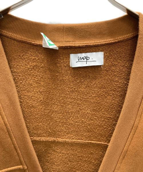 DISCUS ATHLETIC（ディスカスアスレティック）DISCUS ATHLETIC (ディスカスアスレティック) map. OVERLAP CLOTHING スウェットカーディガン ブラウン サイズ:Mの古着・服飾アイテム