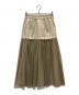 MANOF（マノフ）の古着「CORSET LIKE TULLE SKIRT / コルセット ライク チュール スカート」｜ベージュ