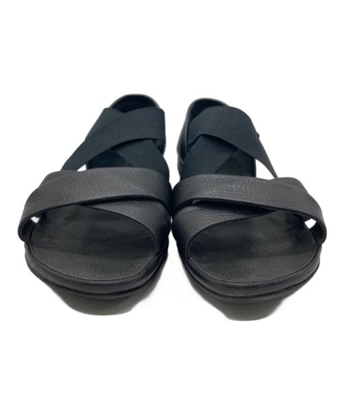 CAMPER（カンペール）CAMPER (カンペール) レザークロスストラップサンダル ブラック サイズ:38の古着・服飾アイテム