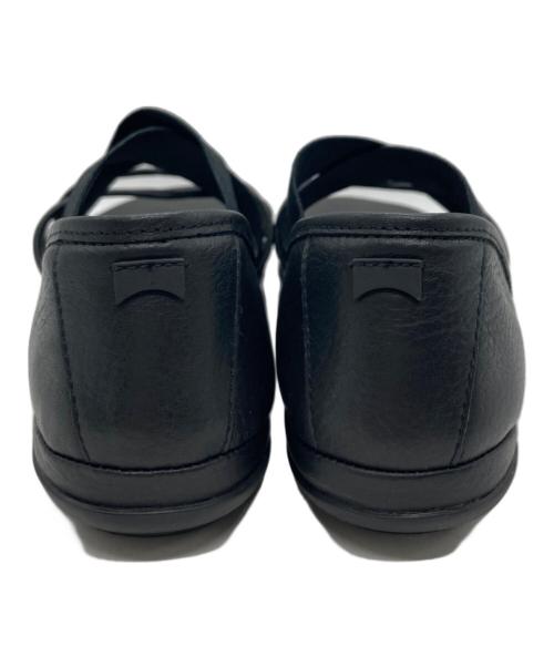 CAMPER（カンペール）CAMPER (カンペール) レザークロスストラップサンダル ブラック サイズ:38の古着・服飾アイテム