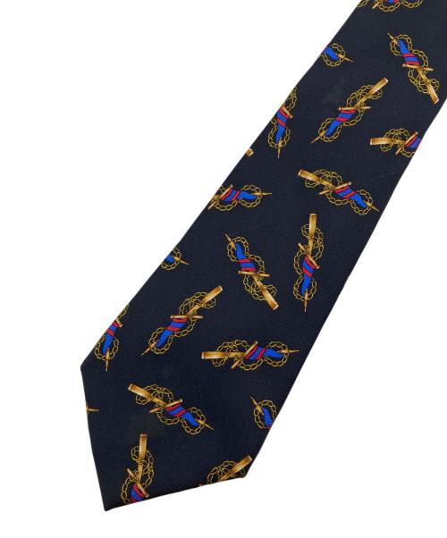 CHANEL（シャネル）CHANEL (シャネル) シルクネクタイ ブラック サイズ:FREEの古着・服飾アイテム