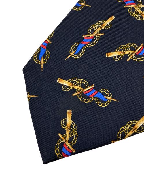 CHANEL（シャネル）CHANEL (シャネル) シルクネクタイ ブラック サイズ:FREEの古着・服飾アイテム