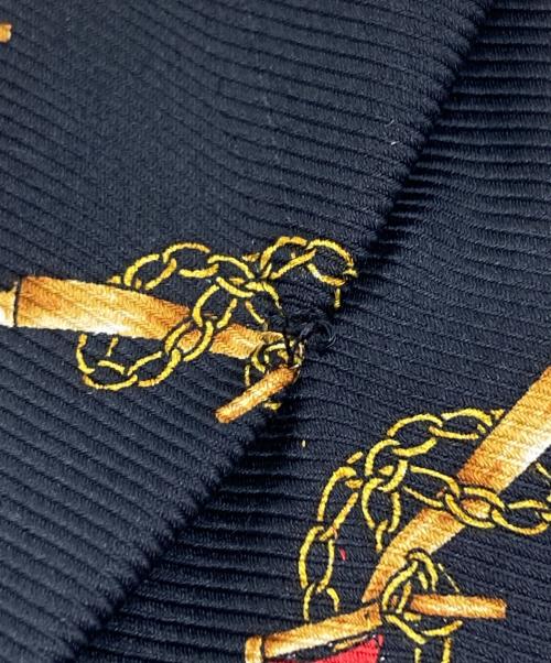 CHANEL（シャネル）CHANEL (シャネル) シルクネクタイ ブラック サイズ:FREEの古着・服飾アイテム