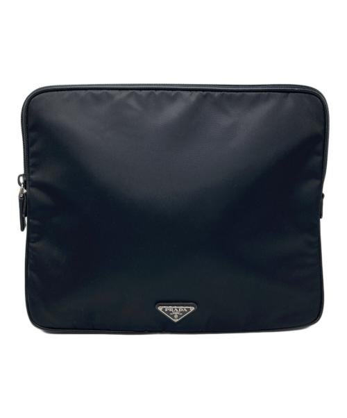 PRADA（プラダ）PRADA (プラダ) テスート クラッチバッグ（Tessuto Clutch Bag） ブラックの古着・服飾アイテム