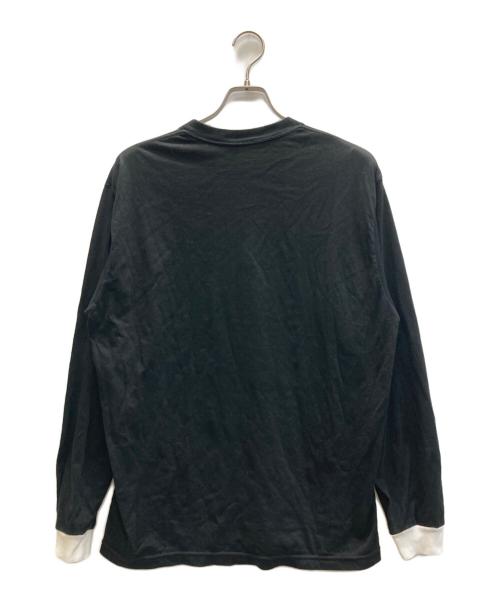 ENNOY（エンノイ）ENNOY (エンノイ) BICOLOR L/S T-SHIRT（バイカラーロングスリーブTシャツ） ブラック サイズ:Lの古着・服飾アイテム