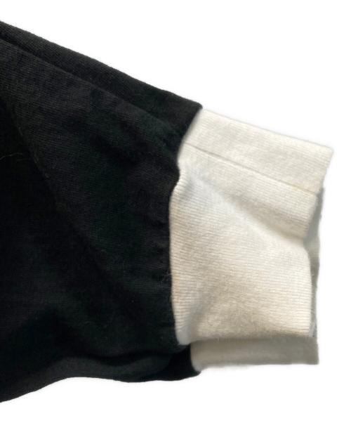 ENNOY（エンノイ）ENNOY (エンノイ) BICOLOR L/S T-SHIRT（バイカラーロングスリーブTシャツ） ブラック サイズ:Lの古着・服飾アイテム