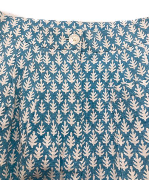 SZ Blockprints（エスゼットブロックプリント）SZ Blockprints (エスゼットブロックプリント) CANVAS SKIRT ブルー サイズ:Mの古着・服飾アイテム