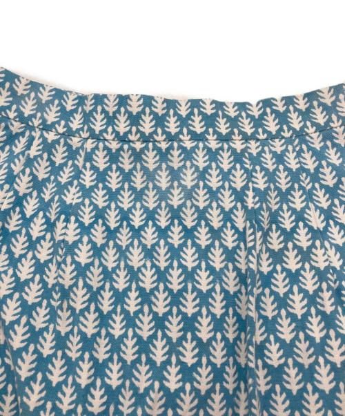 SZ Blockprints（エスゼットブロックプリント）SZ Blockprints (エスゼットブロックプリント) CANVAS SKIRT ブルー サイズ:Mの古着・服飾アイテム