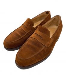 JOHN LOBB（ジョンロブ）の古着「スエードローファー（ suede loafers）」｜ブラウン