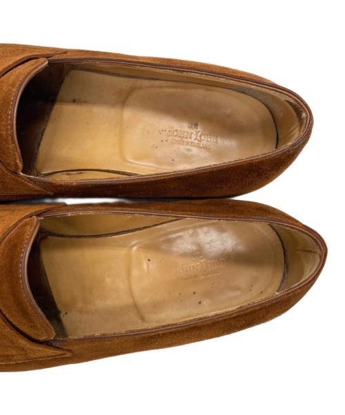 JOHN LOBB（ジョンロブ）JOHN LOBB (ジョンロブ) スエードローファー（ suede loafers） ブラウン サイズ:SIZE 8EEの古着・服飾アイテム