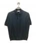 JOHN SMEDLEY（ジョンスメドレー）の古着「ニットポロシャツ」｜ブラック