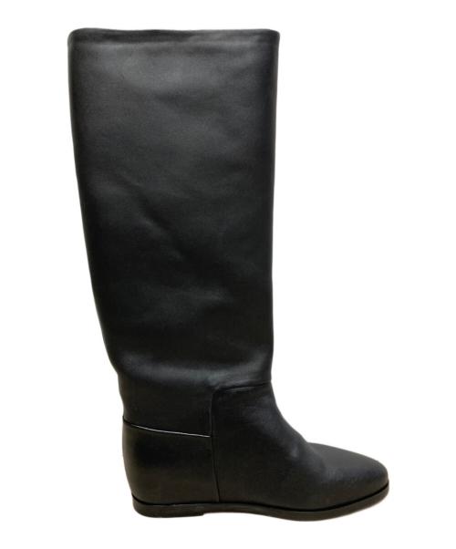 REMME（レメ）REMME (レメ) URBAN RESEARCH (アーバンリサーチ) 別注シープスキンロングブーツ ブラック サイズ:37の古着・服飾アイテム