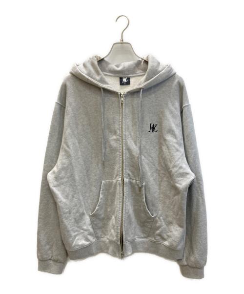 wooalong（ウアロン）wooalong (ウアロン) ジップパーカー グレー サイズ:SIZE Lの古着・服飾アイテム
