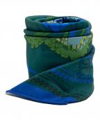 manipuriマニプリ）の古着「SILK SCARF 88 COLLAGE BLOOM（シルクスカーフ 88 コラージュブルーム）」｜グリーン