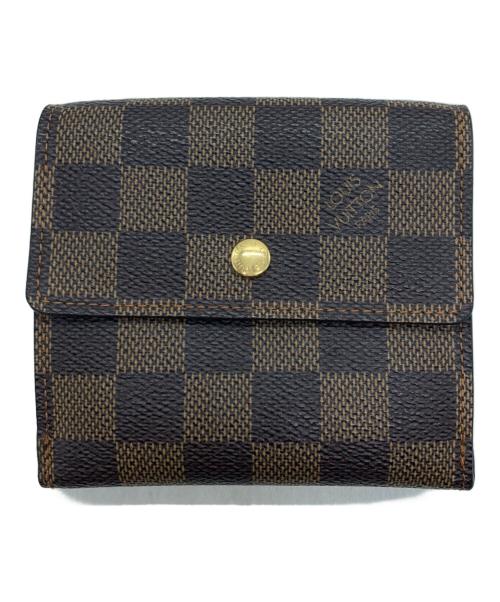 LOUIS VUITTON（ルイ ヴィトン）LOUIS VUITTON (ルイ ヴィトン) ダミエ ポルトフォイユ・エリーズ 2つ折り財布 エベヌの古着・服飾アイテム