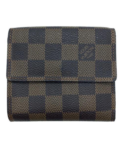 LOUIS VUITTON（ルイ ヴィトン）LOUIS VUITTON (ルイ ヴィトン) ダミエ ポルトフォイユ・エリーズ 2つ折り財布 エベヌの古着・服飾アイテム
