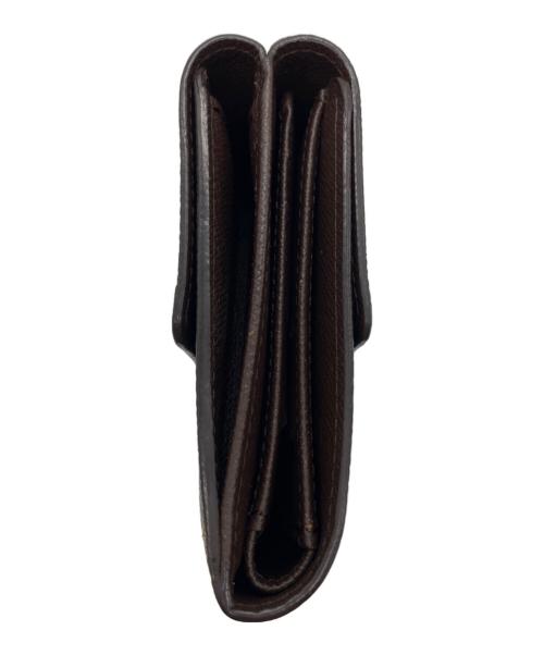 LOUIS VUITTON（ルイ ヴィトン）LOUIS VUITTON (ルイ ヴィトン) ダミエ ポルトフォイユ・エリーズ 2つ折り財布 エベヌの古着・服飾アイテム