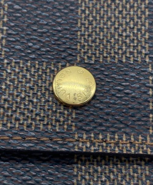 LOUIS VUITTON（ルイ ヴィトン）LOUIS VUITTON (ルイ ヴィトン) ダミエ ポルトフォイユ・エリーズ 2つ折り財布 エベヌの古着・服飾アイテム