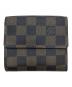 LOUIS VUITTON (ルイ ヴィトン) ダミエ ポルトフォイユ・エリーズ 2つ折り財布 エベヌ：18000円