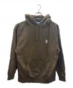 Lafayetteラファイエット）の古着「LF Logo US Cotton Hooded Sweatshirt / LF ロゴ US コットン フーデッド スウェット シャツ」｜ブラウン