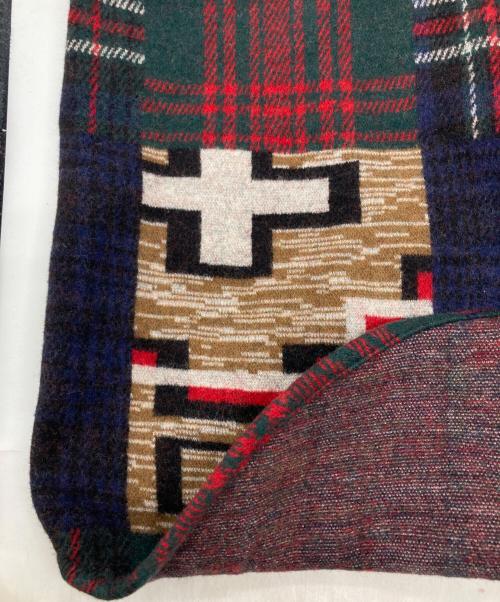 BEAMS PLUS（ビームスプラス）BEAMS PLUS (ビームスプラス) ジャカード チェック ガイド シャツ ネイビー×レッド サイズ:XLの古着・服飾アイテム