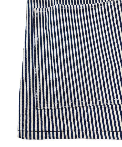 HEADLIGHT（ヘッドライト）HEADLIGHT (ヘッドライト) 11oz. EXPRESS STRIPE WW II WORK COAT ネイビー×ホワイト サイズ:表記なしの古着・服飾アイテム