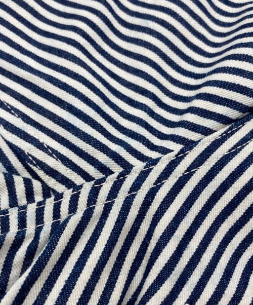 HEADLIGHT（ヘッドライト）HEADLIGHT (ヘッドライト) 11oz. EXPRESS STRIPE WW II WORK COAT ネイビー×ホワイト サイズ:表記なしの古着・服飾アイテム