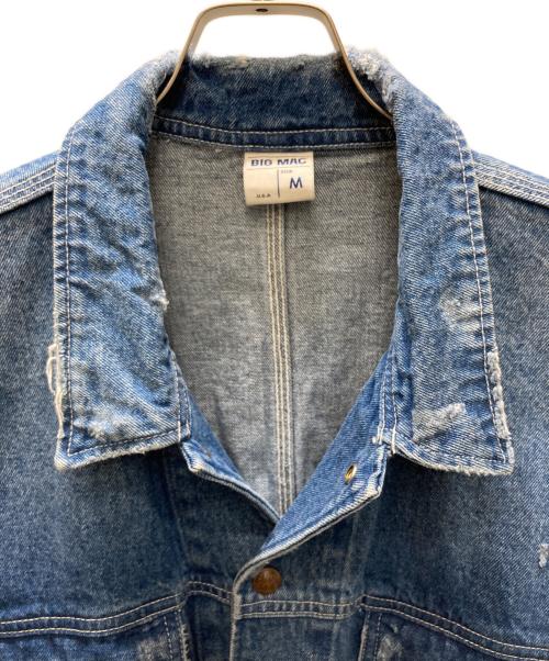 big mac（ビッグマック）big mac (ビッグマック) FREAK'S STORE (フリークストア) ダメージ加工 デニムカバーオール インディゴ サイズ:SIZE Mの古着・服飾アイテム