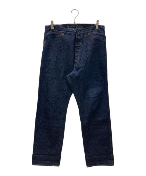 WAREHOUSE（ウエアハウス）WAREHOUSE (ウエアハウス) 1874 3POCKET HEAVY LEATHER BOUND OVERALL インディゴ サイズ:SIZE 86cm (W34)の古着・服飾アイテム