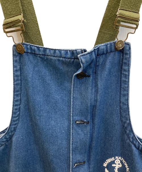 MARINE NATIONALE（マリン ナショナル）MARINE NATIONALE (マリン ナショナル) デニム オールインワン インディゴ サイズ:サイズ詳細参照の古着・服飾アイテム